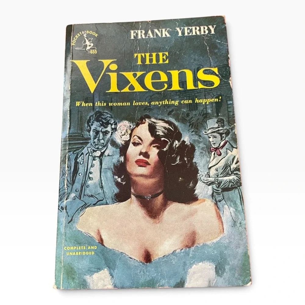 The Vixens Frank Yerby Paperback Vintage 1950 Pocket Book 2nd Printing